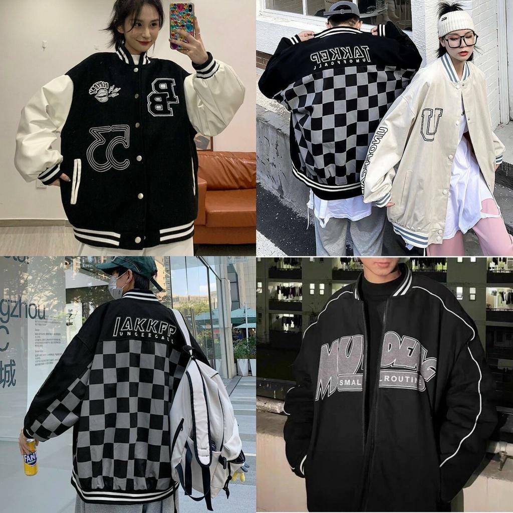 Áo Bomber Jacket Dù 2 Lớp AKKEFP Unisex Nam Nữ (Ảnh Thật/Có sẵn)