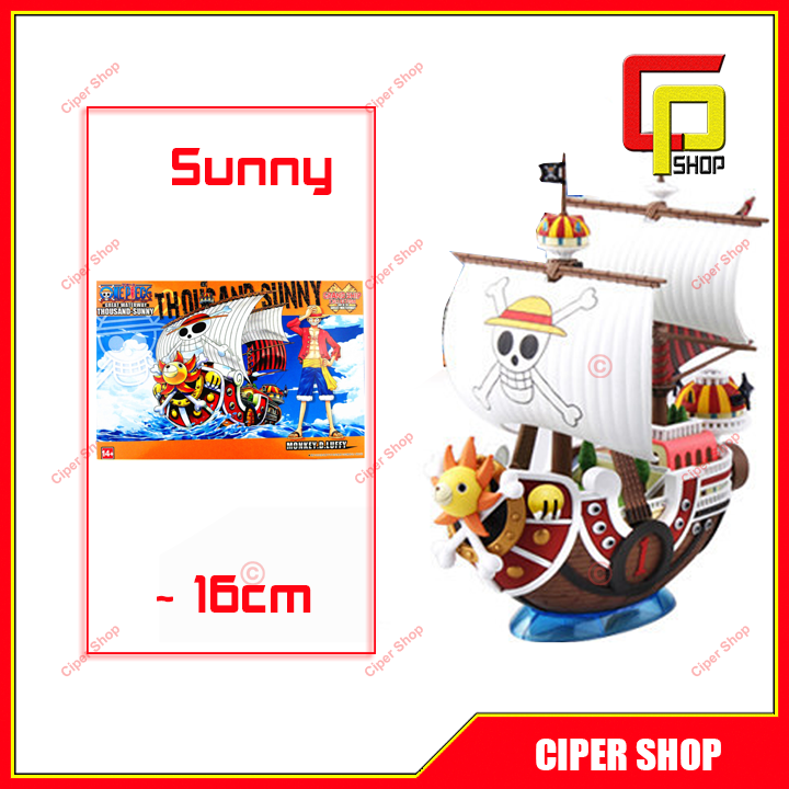 Loại 16cm - Mô hình thuyền Thousand Sunny - Figure Sunny One Piece