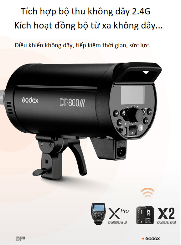 Đèn Flash studio Godox DP800 III hàng chính hãng.