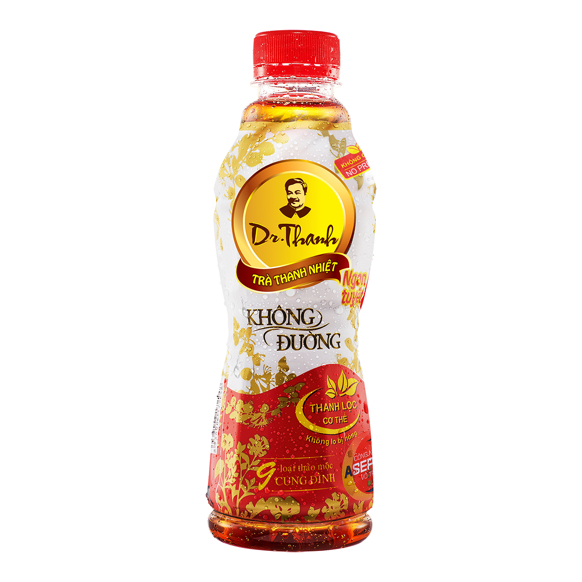 Thùng 24 chai Trà Thanh Nhiệt Dr Thanh không đường chai PET 330 ml