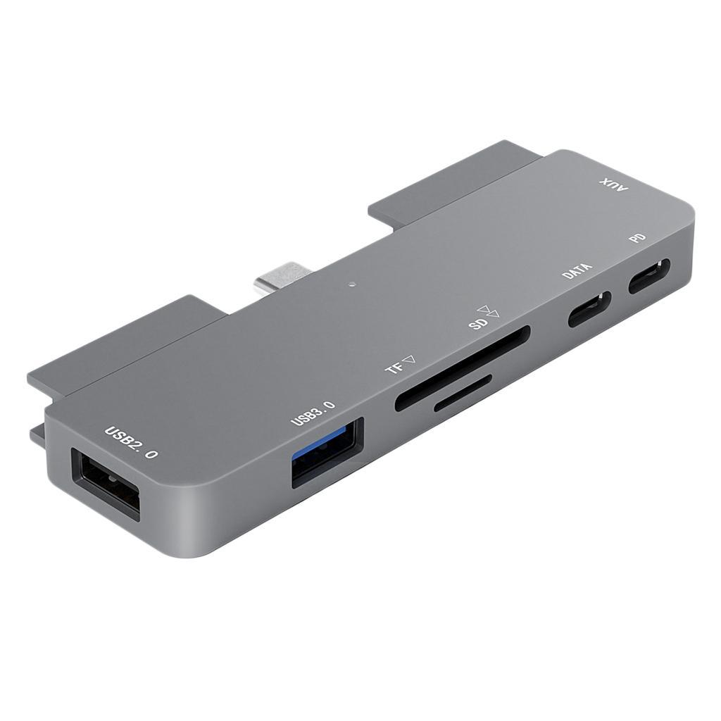 C Hub,7 in 1 USB C Adapter with Gigabit  Port, PD  Charging Port,