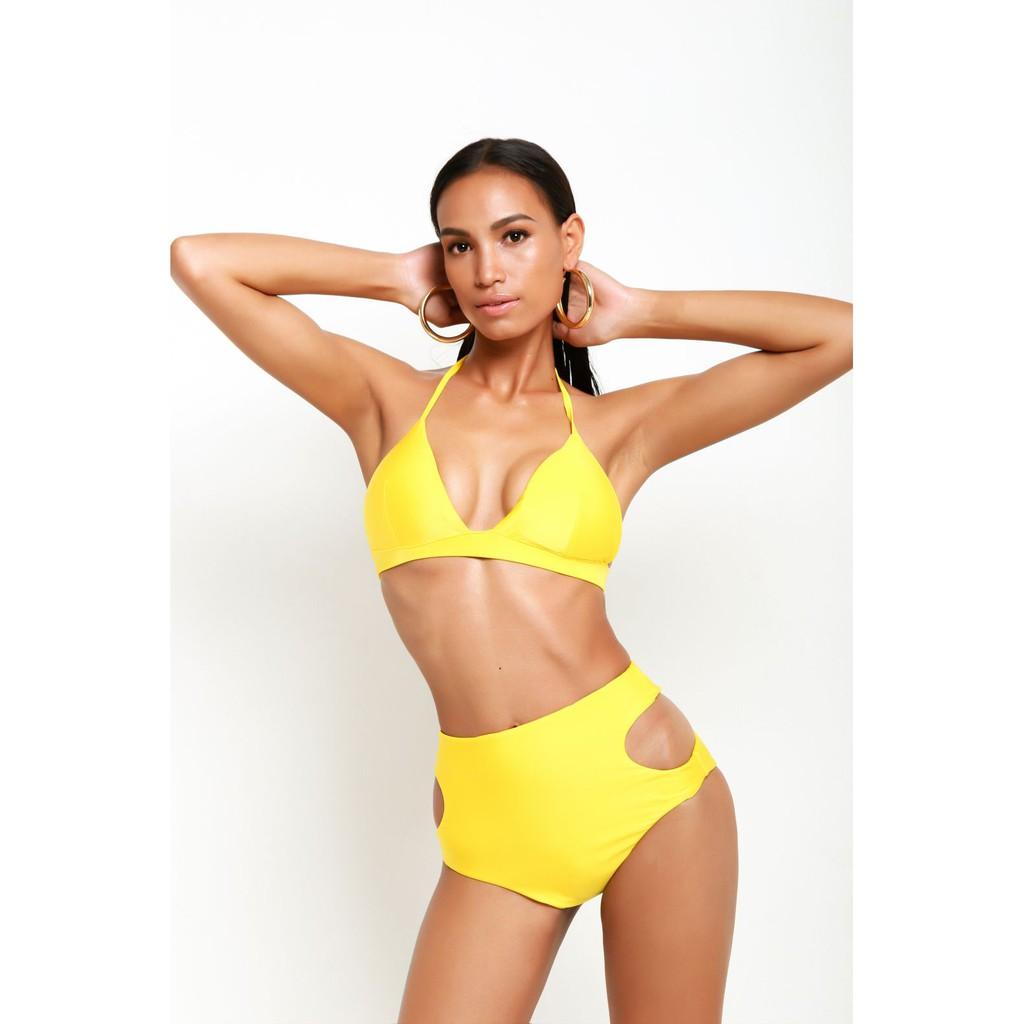 Tequila Sunrise Two Pieces Bikini - Bikini hai mảnh BW05 vàng bóng