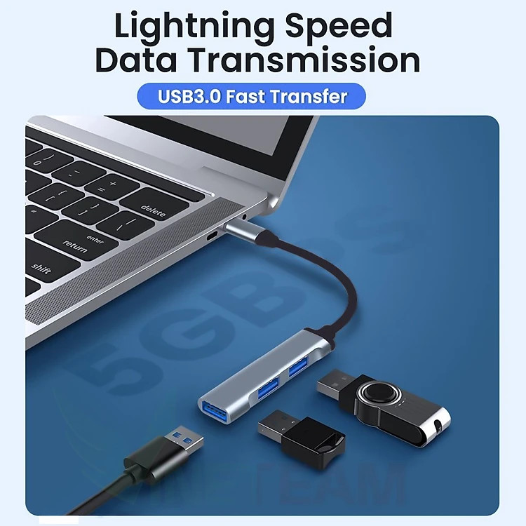 Cáp chuyển đổi USB Type-c ra 4 cổng HDMI/VGA/USB và cổng sạc hỗ trợ chế độ Dex - hàng chính hãng