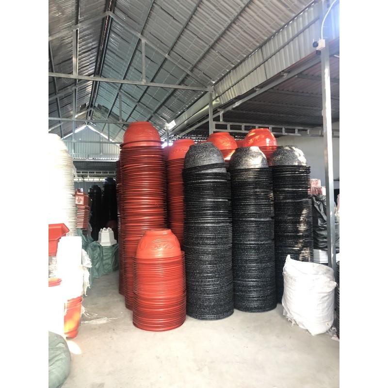 Chậu nhựa 5 chậu T58 vân đen