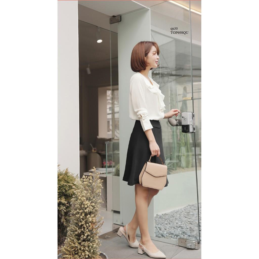 TOP615 ÁO SƠ MI NỮ NHÚN BÈO