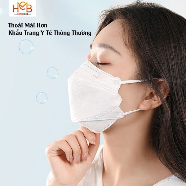 Khẩu trang 4D Hàn Quốc KF94 - 4 lớp chống bụi mịn kháng khuẩn THStorm