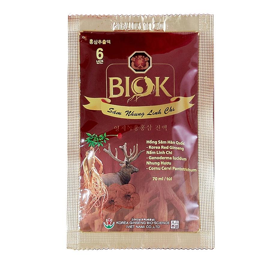 Nước Uống Sâm Nhung Linh Chi Hàn Quốc Biok