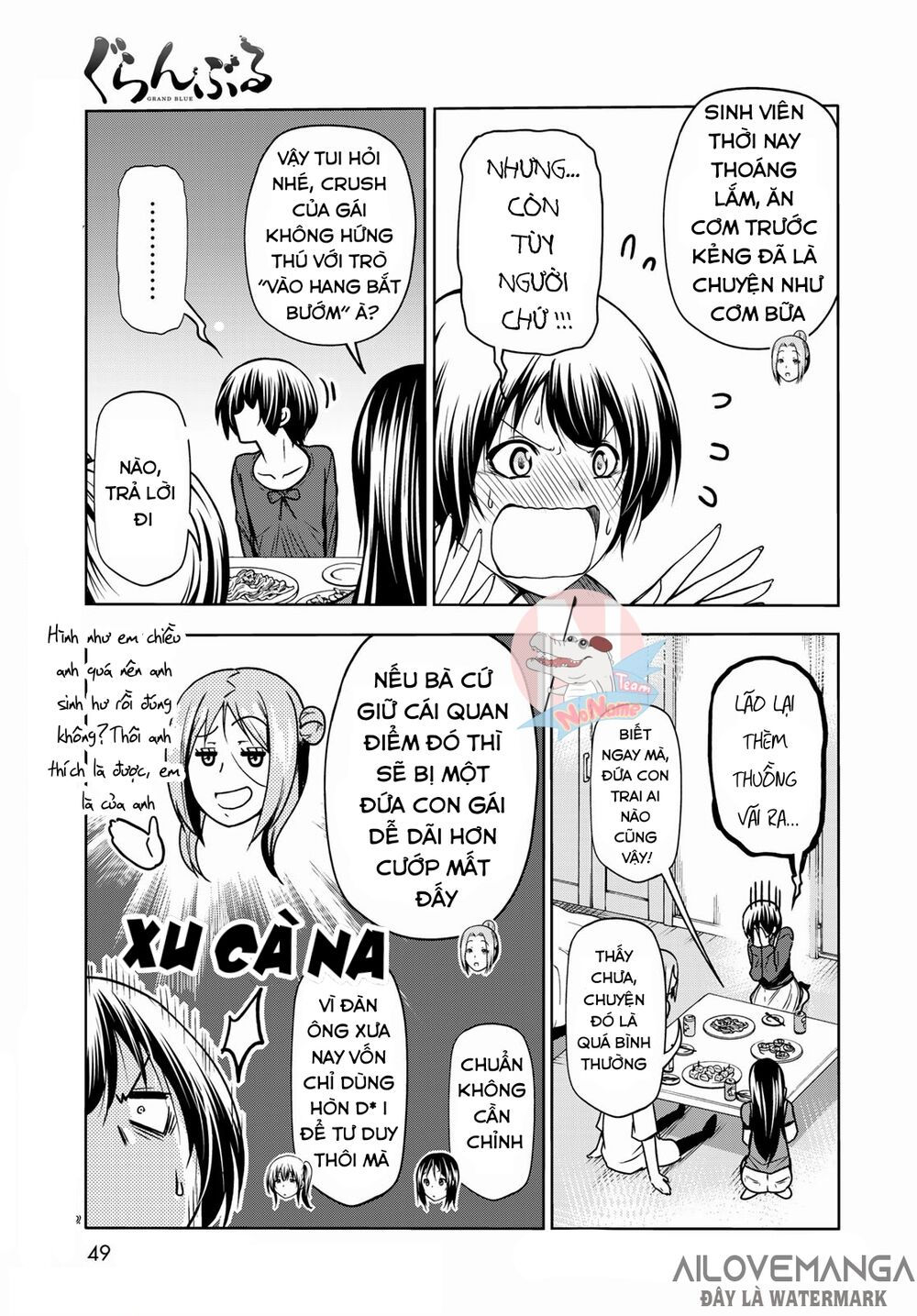 cô gái thích lặn - grand blue chapter 72.2 13