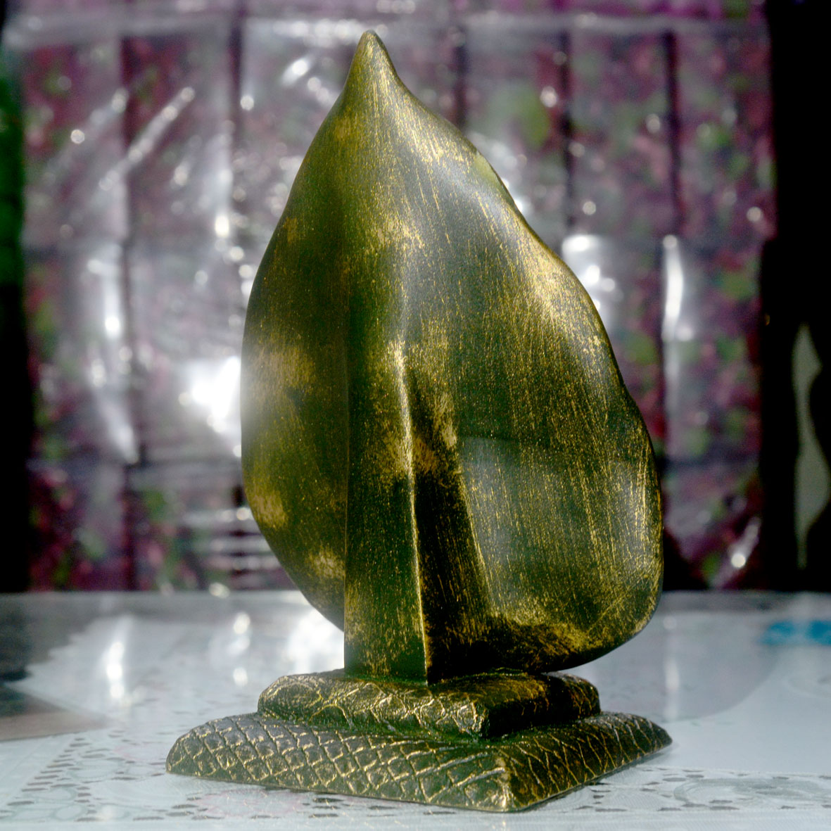 Tượng Ngài Quan Thế Âm Bồ Tát lá bồ đề 3D
