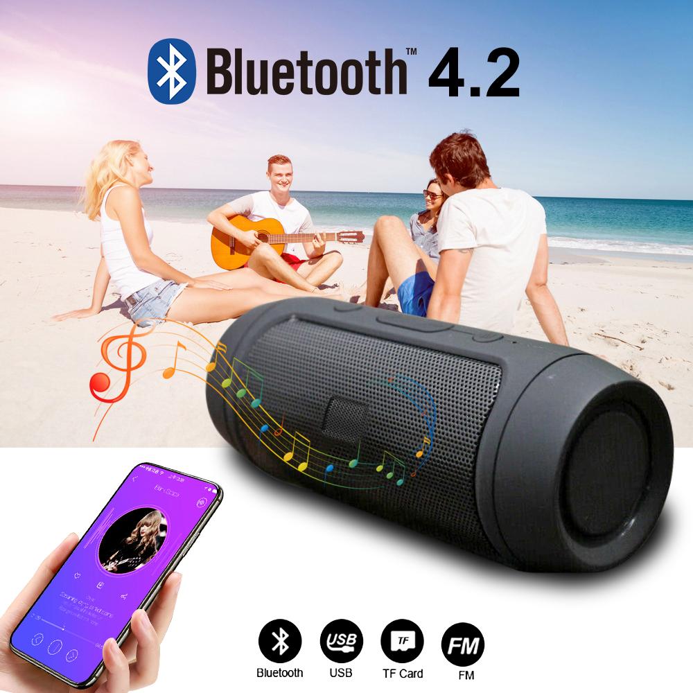Loa di động chống nước mini bluetooth âm nhạc bass loa subwofer ngoài trời loa không dây thanh âm thanh fm fm radio tf card