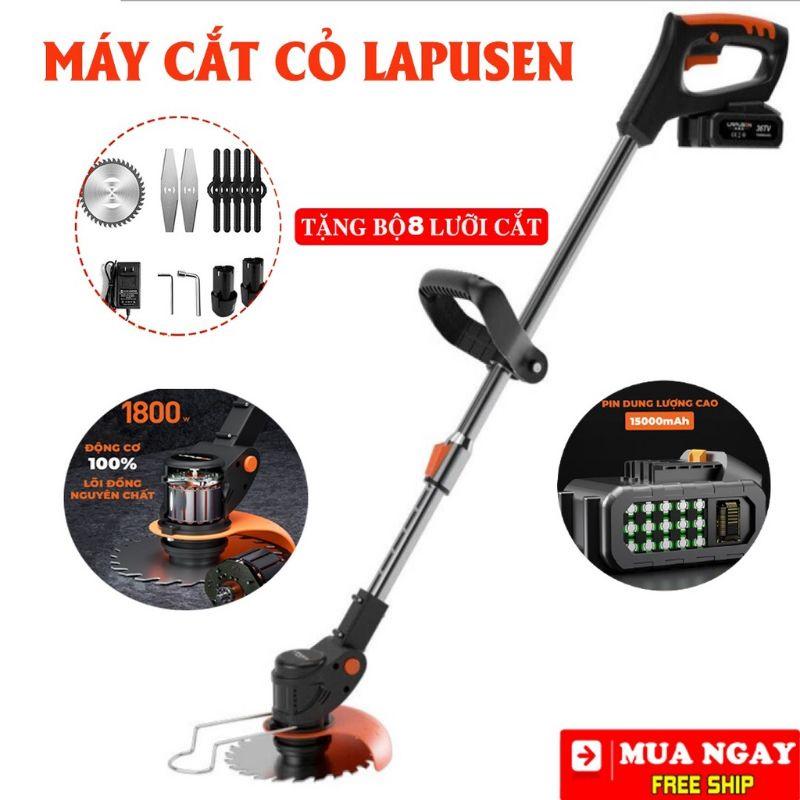 Máy cắt cỏ pin lapusen nhỏ gọn tiện lợi