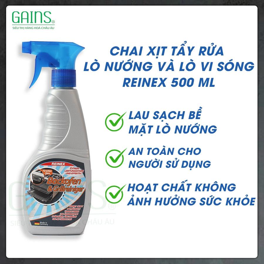 Chai Xịt Tẩy Rửa Lò Nướng &amp; Lò Vi Sóng Reinex 500 Ml