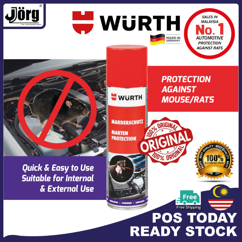 Chai Xịt Phủ Chống Chuột Xe Ô Tô Wuerth Rodent Protection Spray