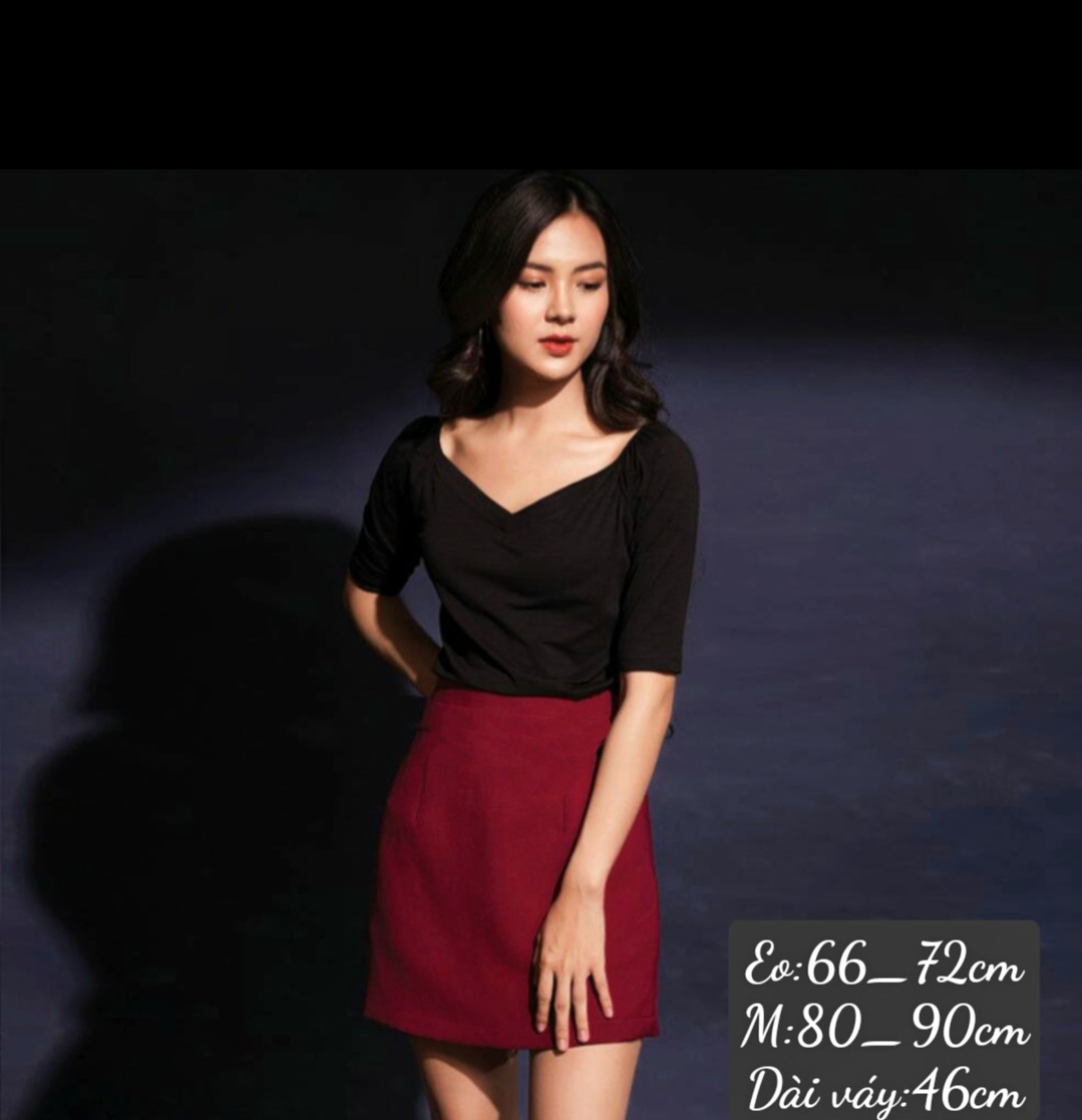 Chân váy ngắn chữ A Ulzzang Quảng Châu VVN27