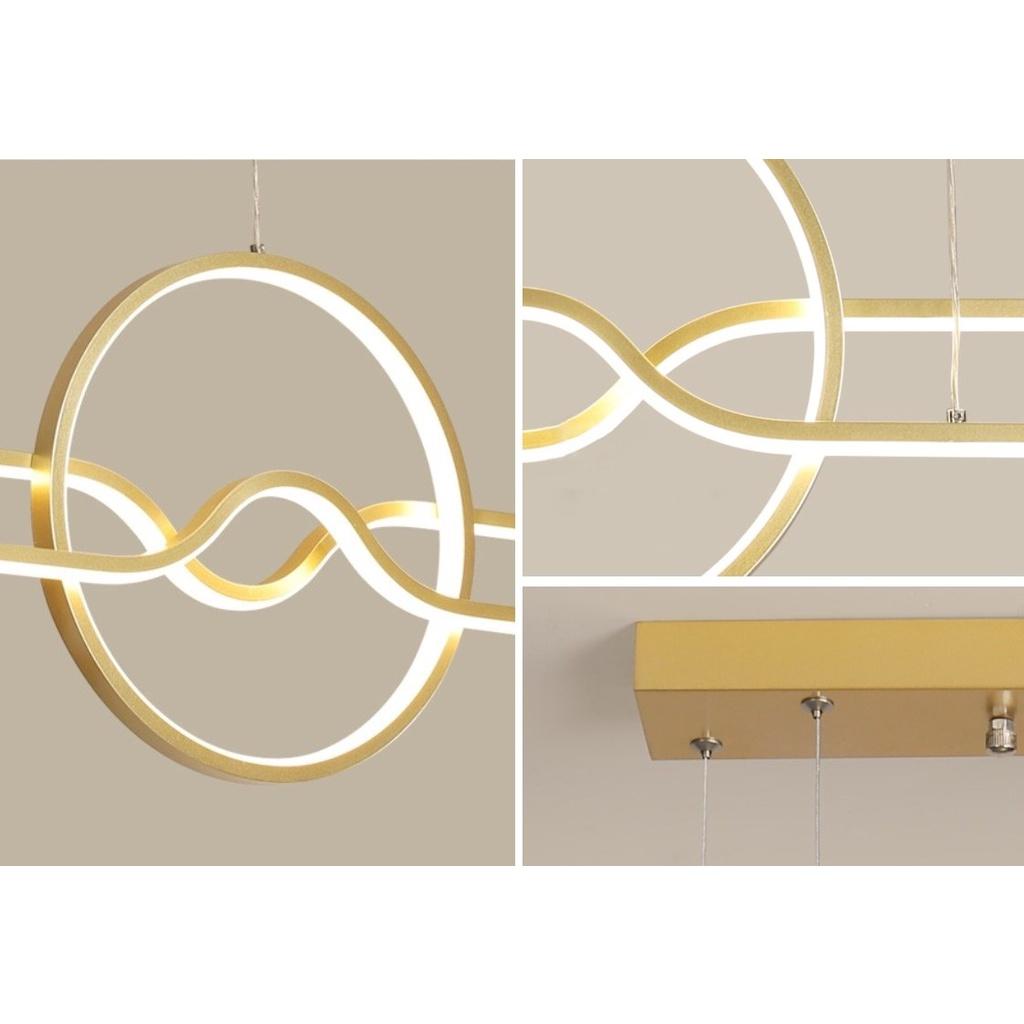 Đèn thả bàn ăn - đèn thả xoắn MARIA kiểu dáng độc đáo, 3 chế độ ánh sáng hiện đại, cao cấp