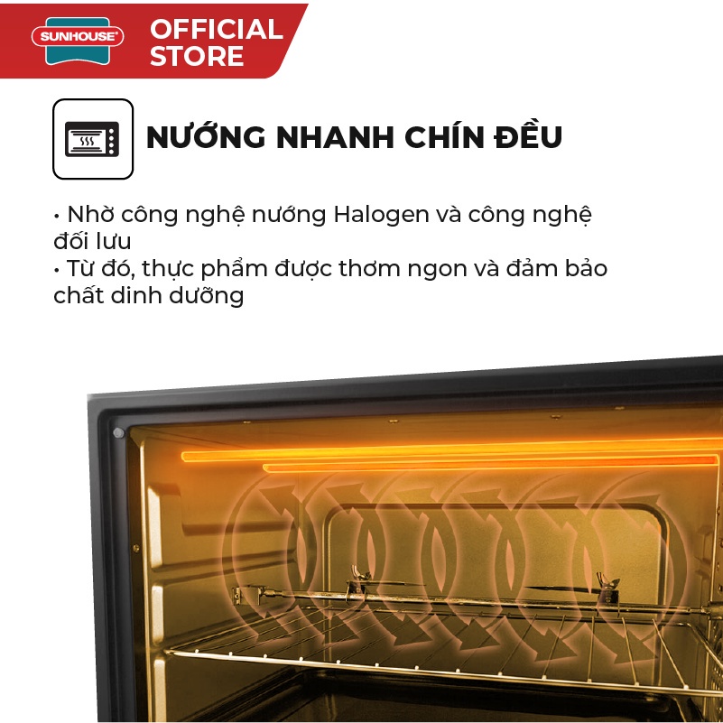 Lò Nướng Điện Sunhouse SHD4206 (10L) - Hàng chính hãng