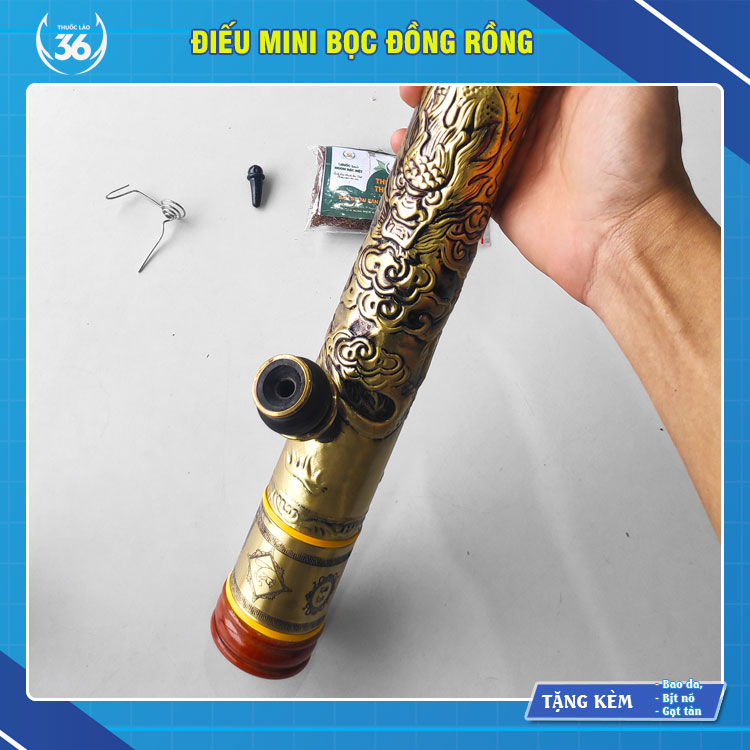 Điếu Mini Bọc Đồng Rồng