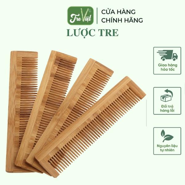 Lược tre bỏ túi - Lược chải đầu mini gọn tiện lợi - Bamboo Comb