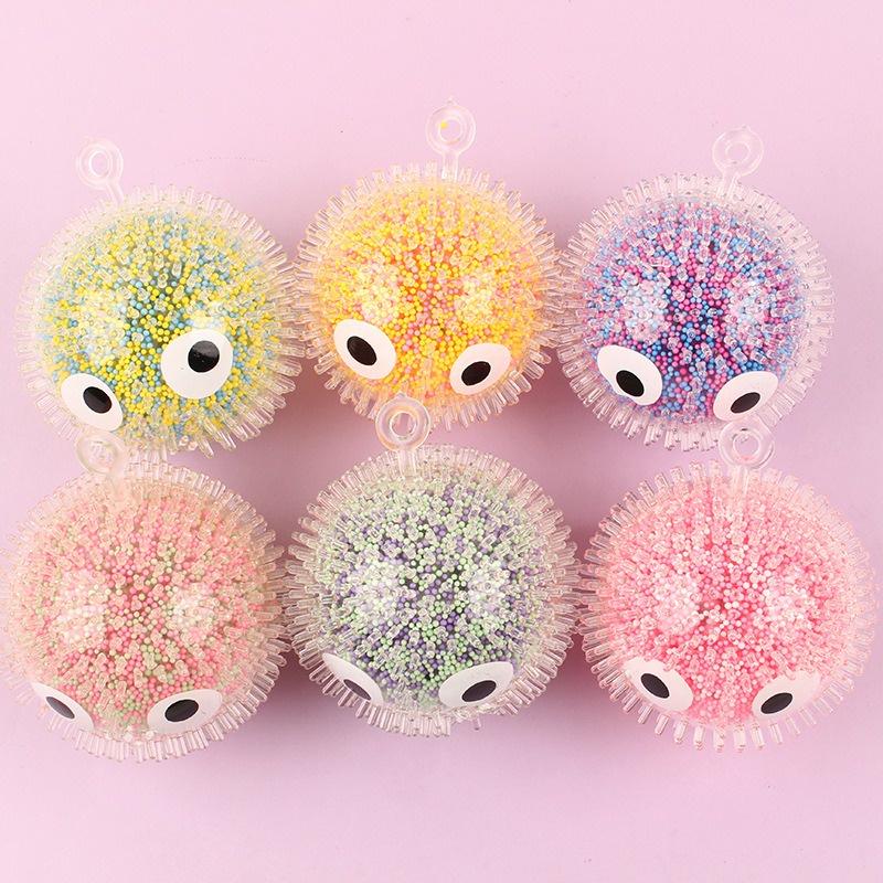 bóng gai hạt có mắt cảm xúc Squishy Mochi mềm mịn dễ thương chân thực giảm stress co dãn đàn hồi ngộ nghĩnh bóp giải trí