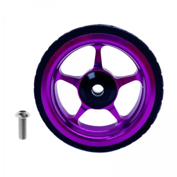 2-4pack Easy Wheel for Folding Bike EZ Wheels Wheel Easywheel Purple