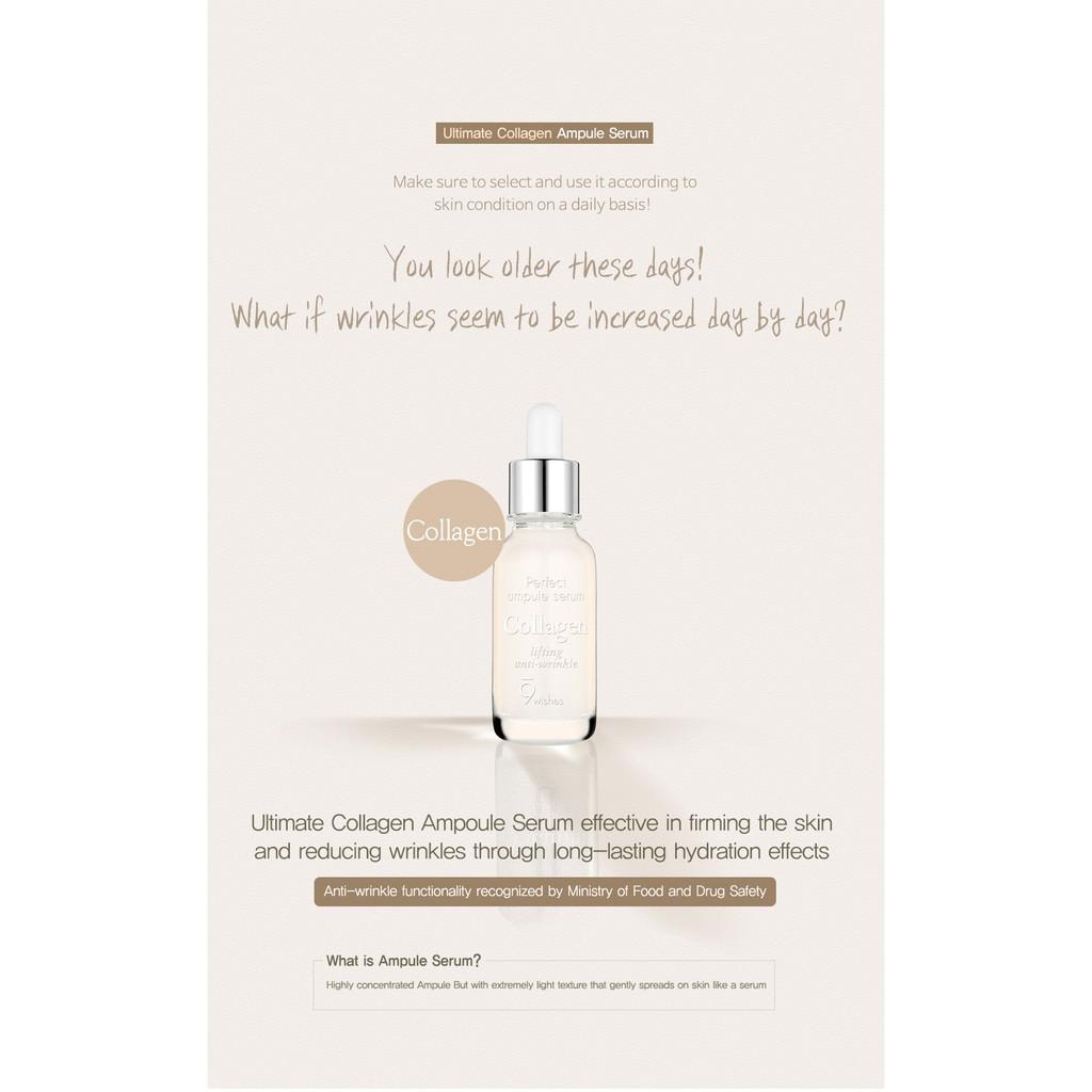 Tinh Chất Dưỡng Da, Chống Lão Hóa 9 Wishes Ultimate Collagen Ampule Serum 25ml