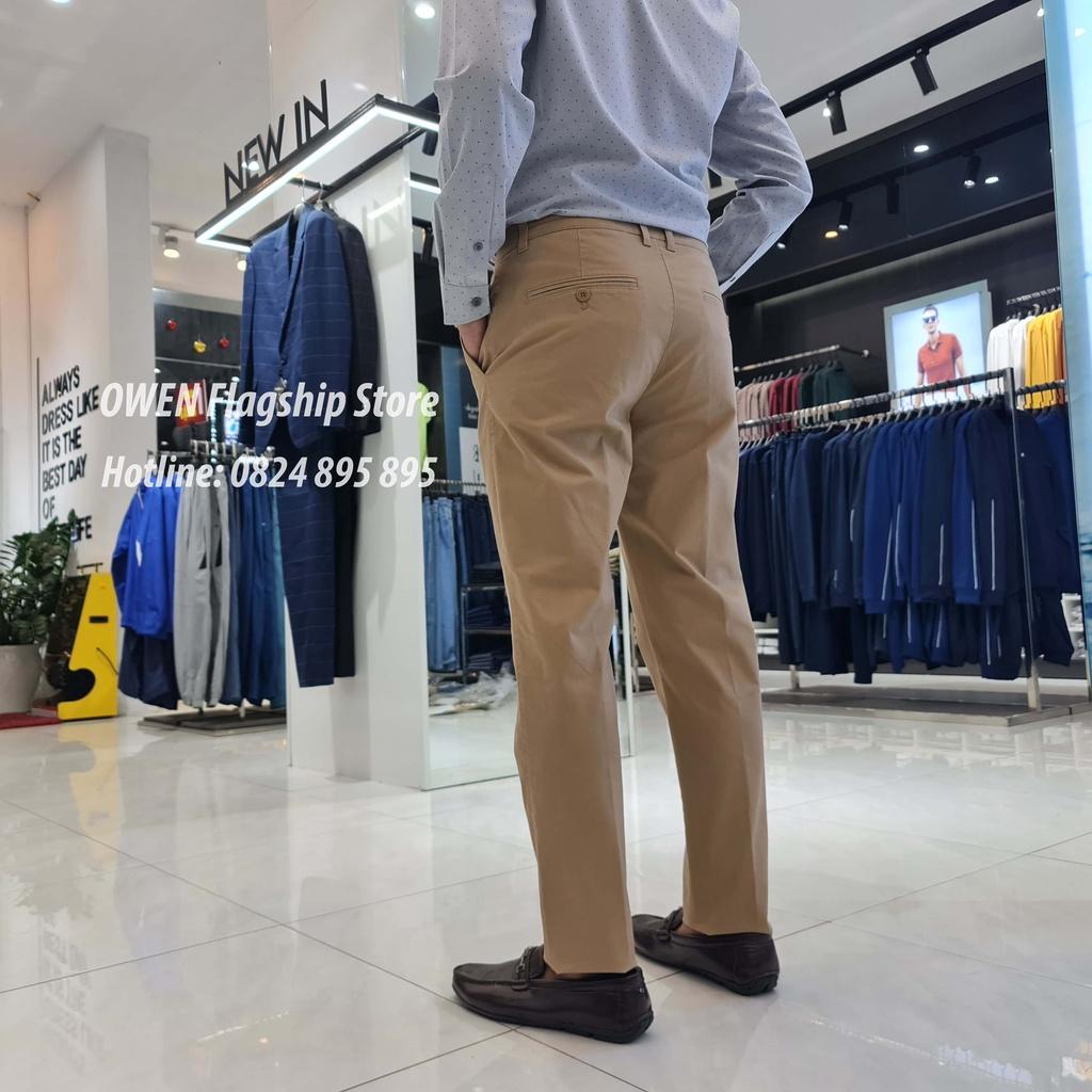 OWEN - Quần kaki nam dáng SLIMFIT mã QKSL23625