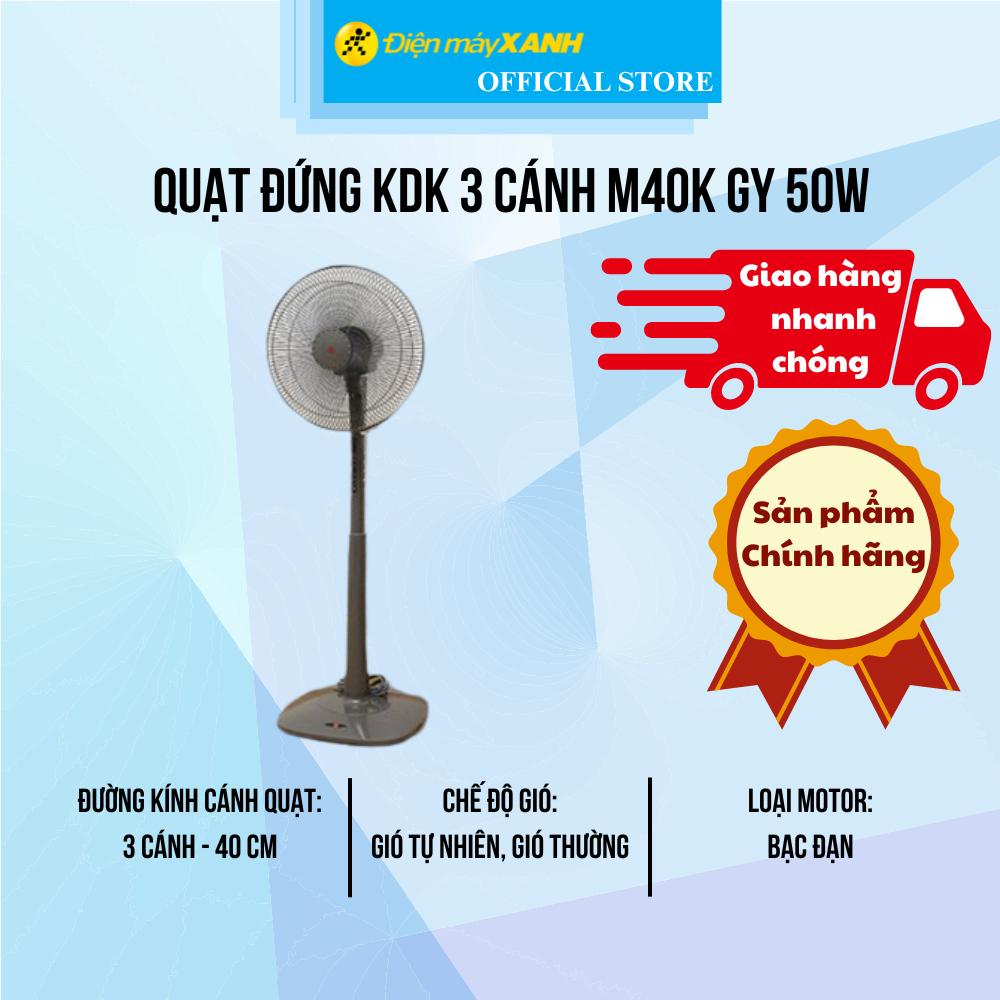 Quạt đứng KDK 3 cánh M40K GY 50W - Hàng Chính Hãng