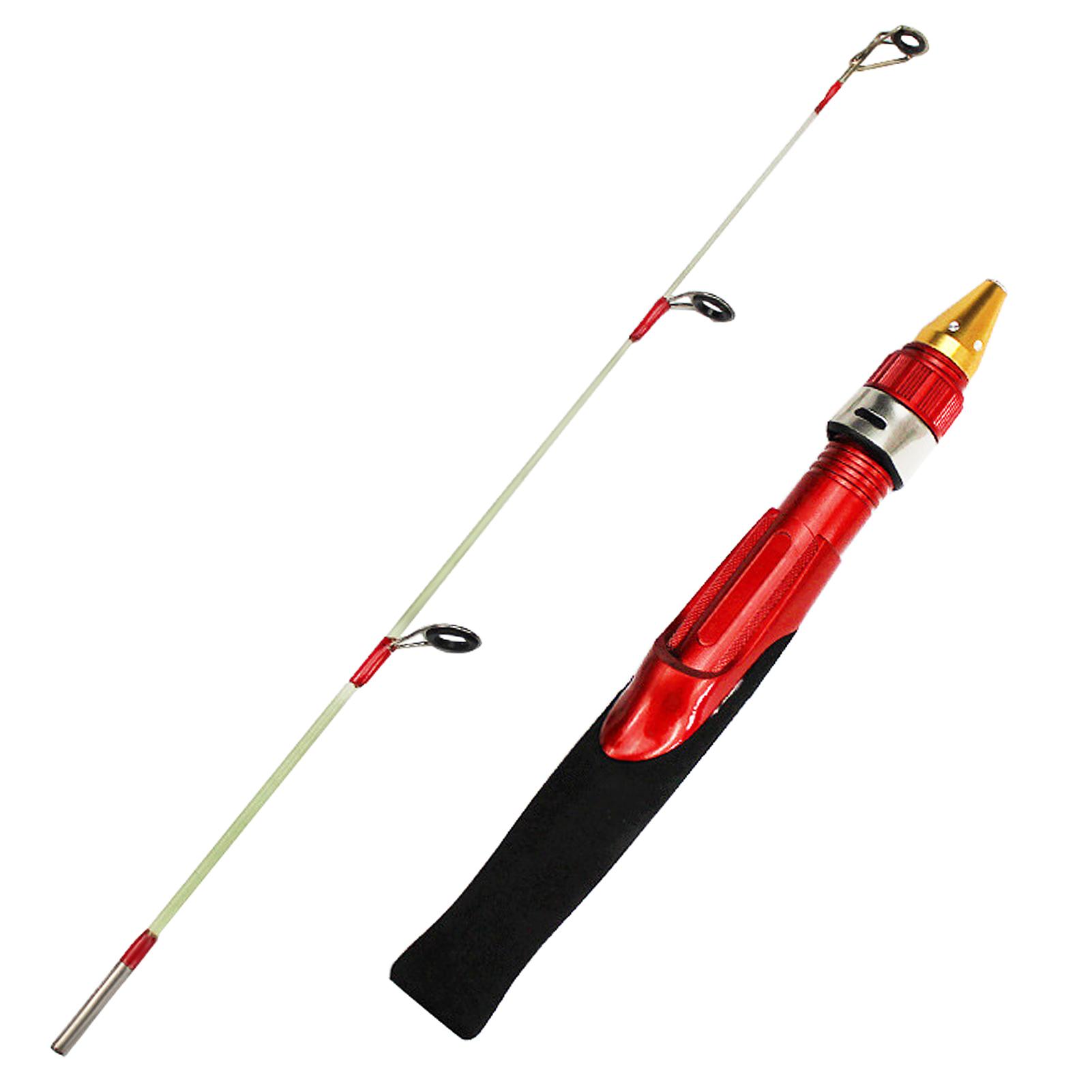 Fishing Rod Combo Spinning Fishing Soft Handle Ice Winter Fishing Rod Carbon Fiber Mini Fishing Rod Tackle Metal Handle