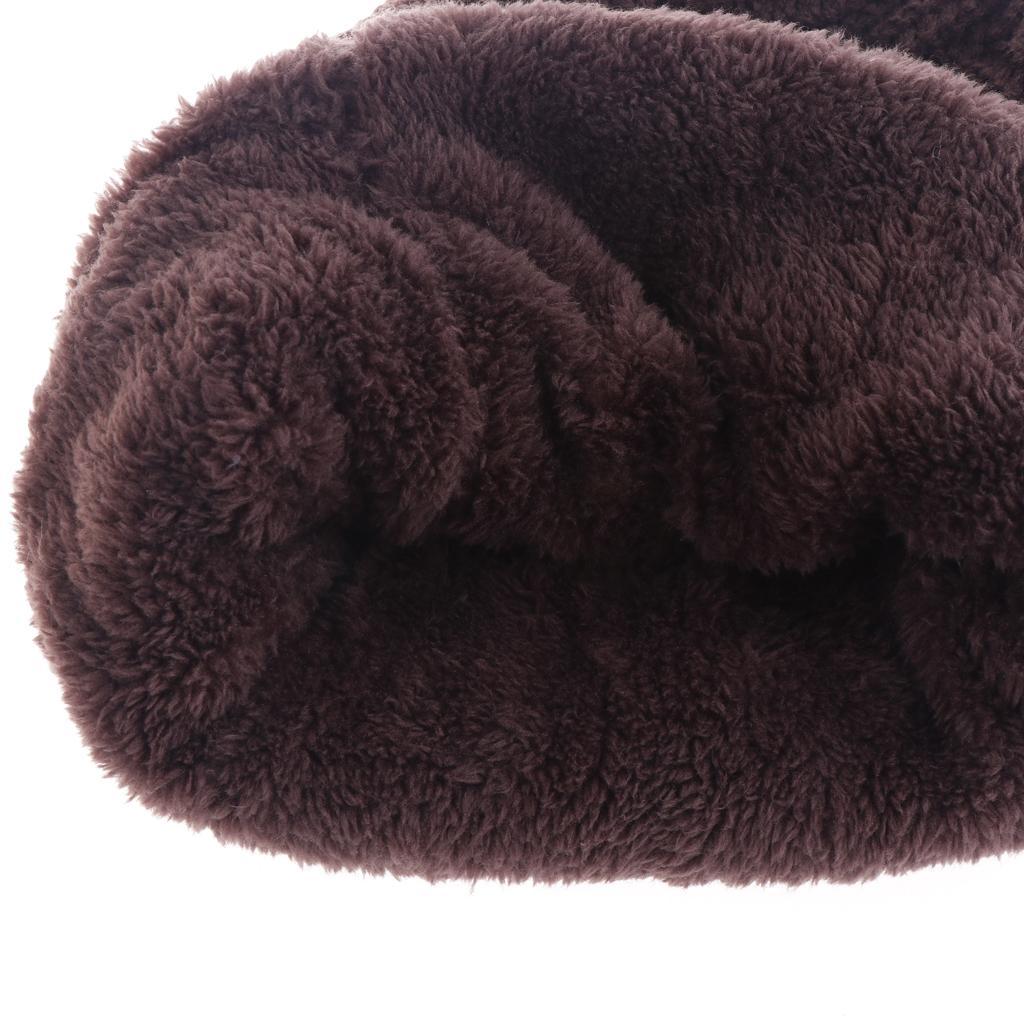 Women Mens Thick Warm Fleece Soft Winter Beanie Hat Scarf Skull Cap Set