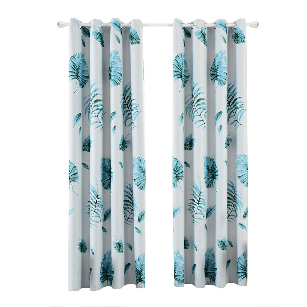 Rèm cửa cản sáng In hoa văn cách nhiệt 39 "X98"