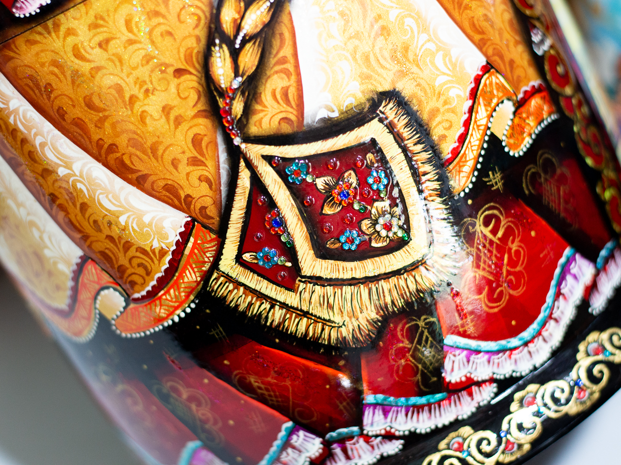 BỘ BÚP BÊ NGA MATRYOSHKA CỠ LỚN 30 LỚP CAO 50CM HOA VĂN "PHONG CẢNH NƯỚC NGA" CỰC ĐẸP, ĐỘC ĐÁO VÀ SANG TRỌNG