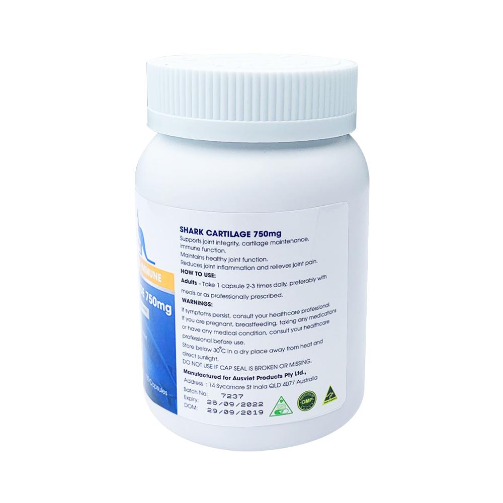Thực phẩm bảo vệ sức khỏe SỤN CÁ MẬP SHARK CARTILAGE 750 Mg