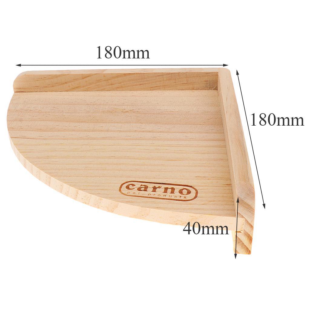 Wooden Platform Stand Hamster Rat Perch for Bird Parrot Small Animal Cages
