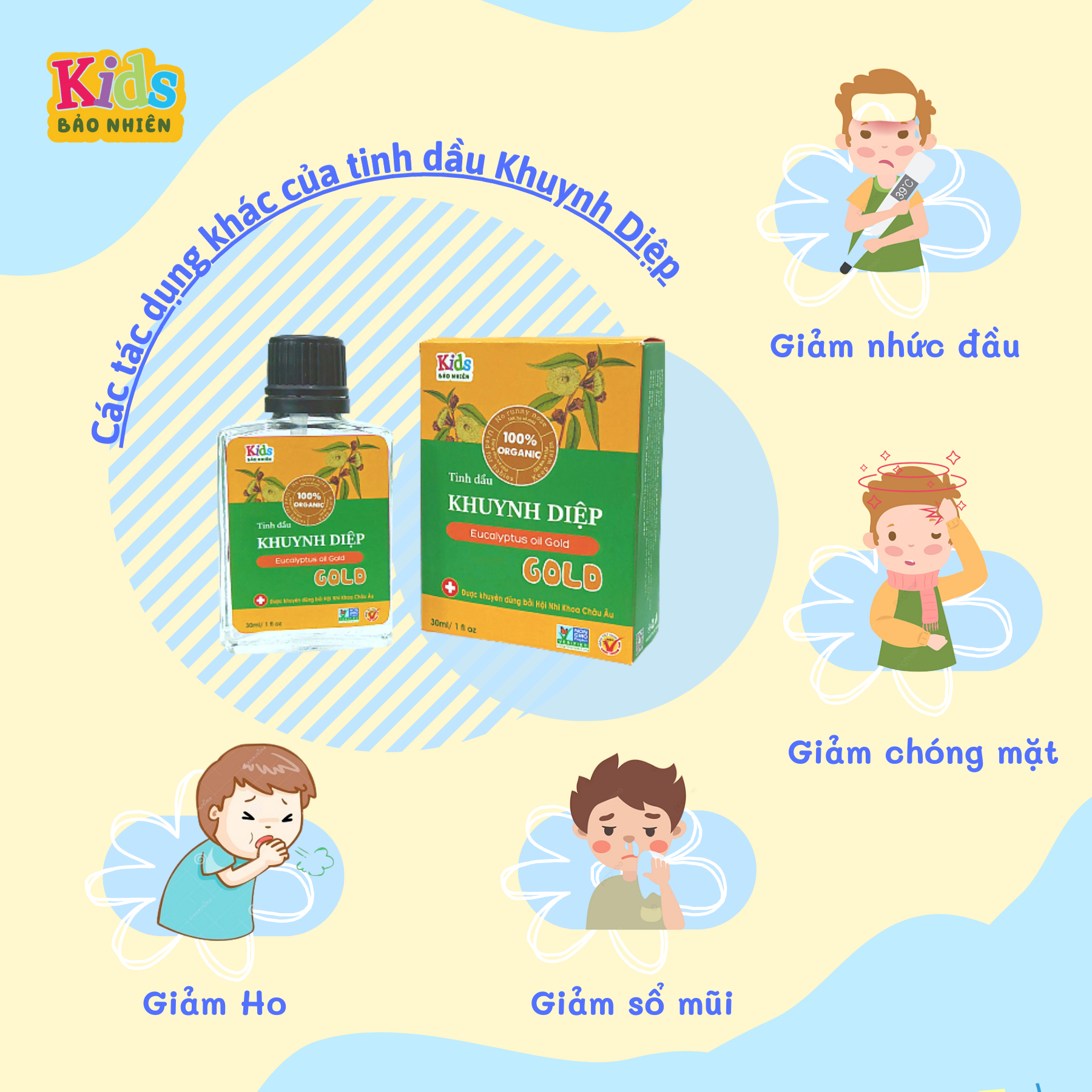 Tinh Dầu Khuynh diệp Bảo nhiên 30ml - Giữ ấm cơ thể , bảo vệ sức khỏe cho Bé Yêu - chống muỗi đến 8 tiếng