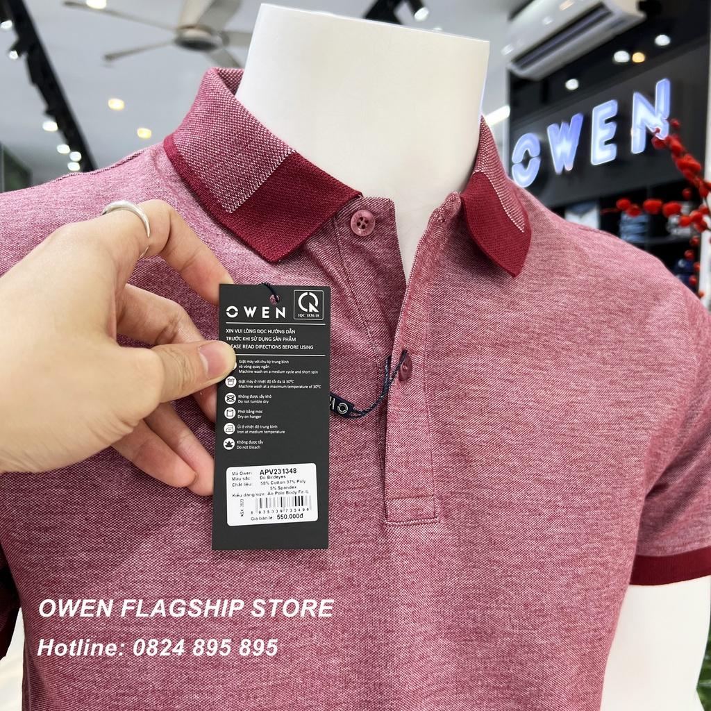 Áo Polo nam Owen chất Cotton thấm hút mồ hôi thoáng mát Mã APV231348