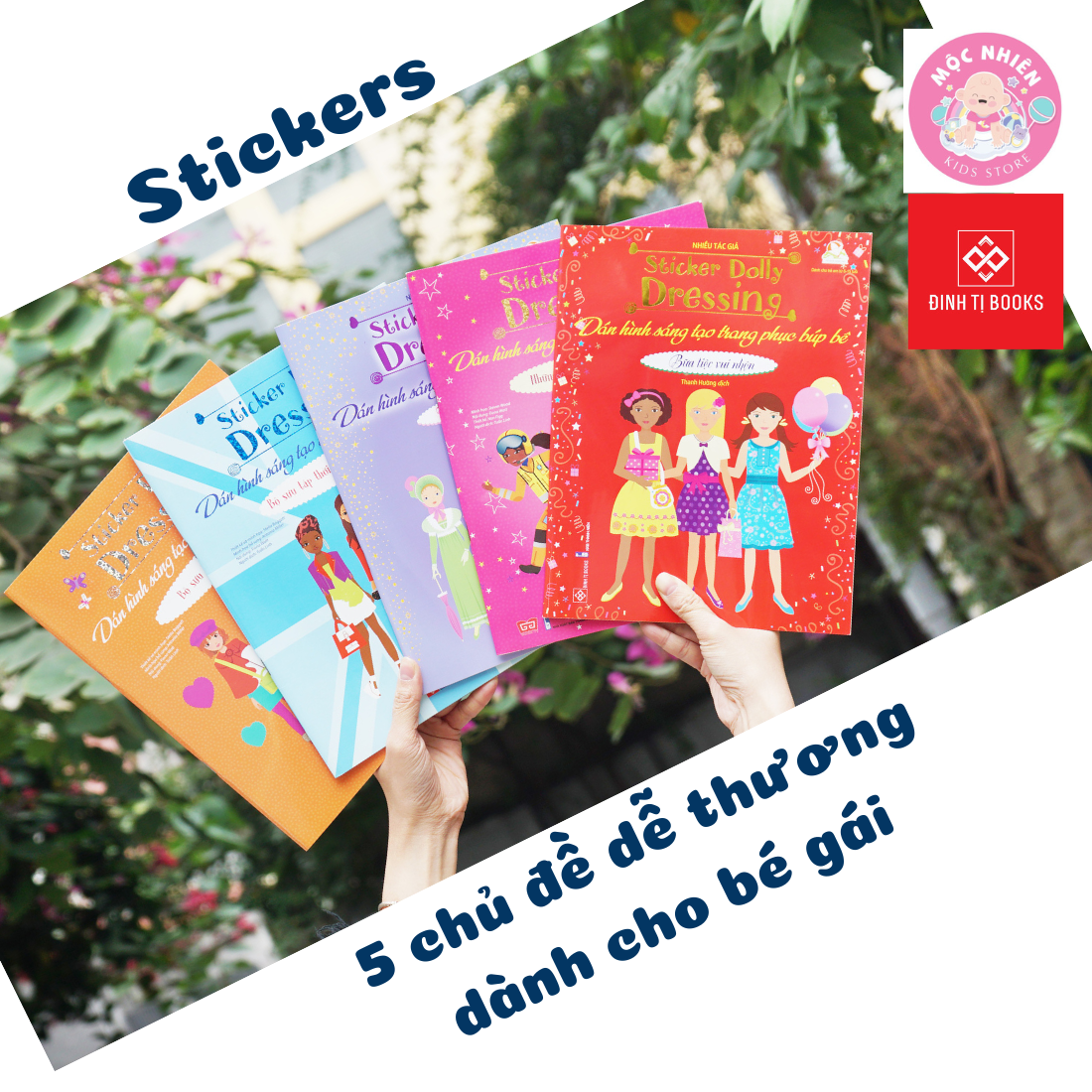 Sách Sticker Bóc Dán Quần Áo Búp Bê Cho Bé Gái - Sticker Dolly Dressing - Đinh Tị