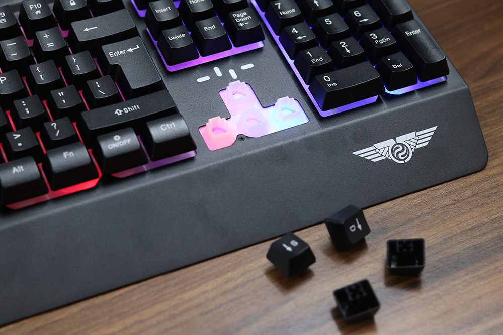 Bàn phím có dây USB giả cơ Newmen GM818 - Mix Led - Hàng Chính Hãng