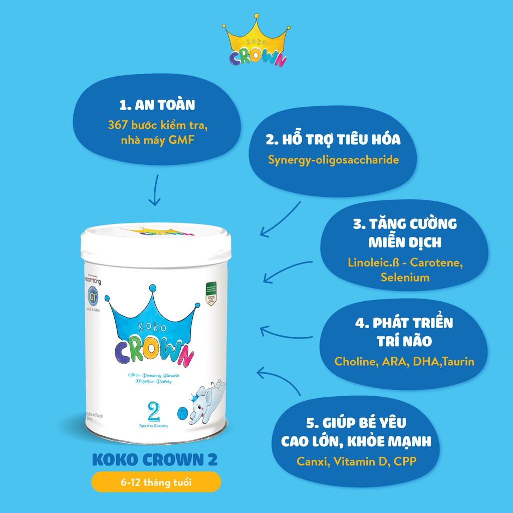 Sữa Bột Dinh Dưỡng KOKO CROWN số 2 Cho Bé Hộp 800g