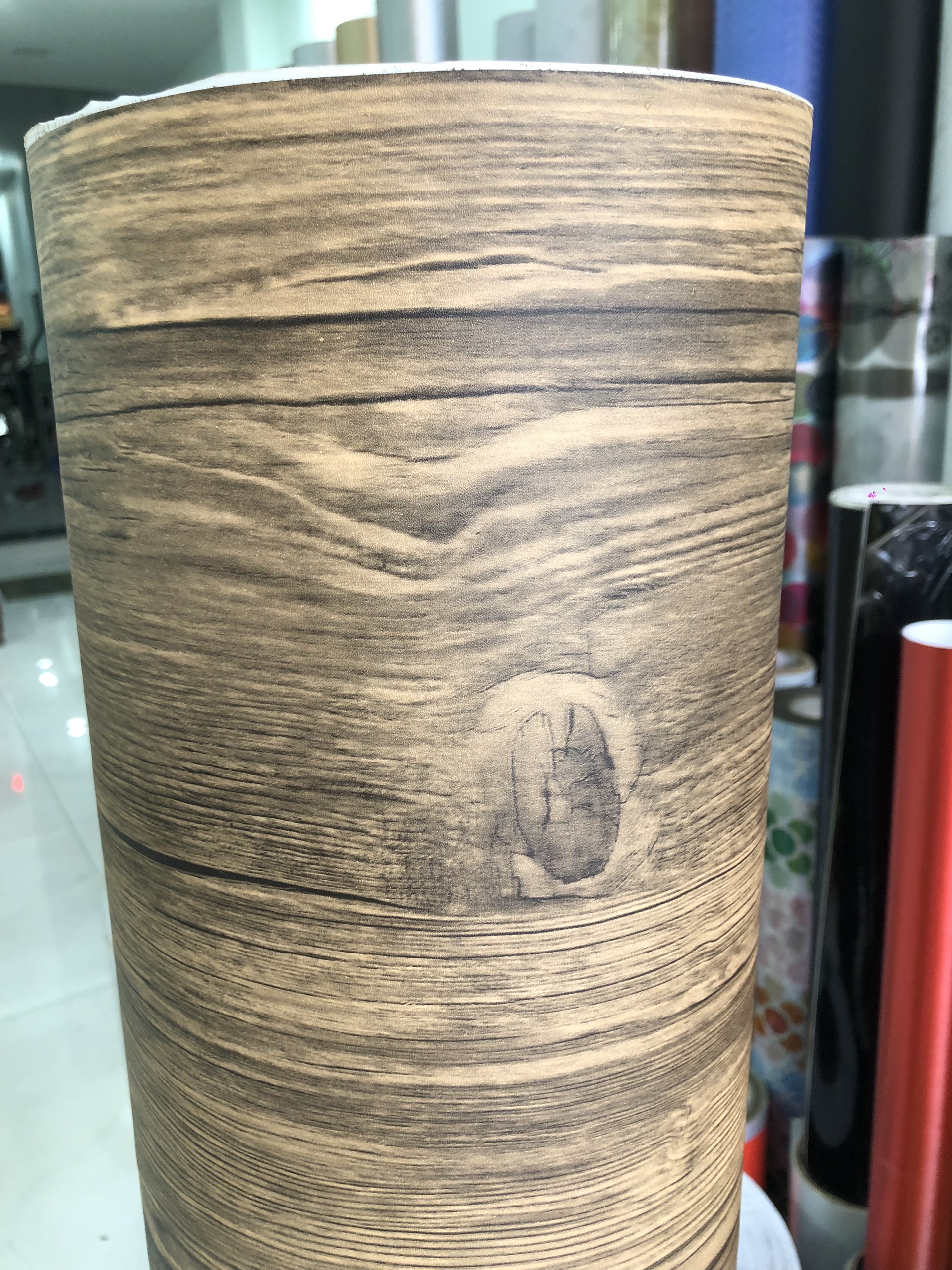 Decal dán tường dán tủ giả vân gỗ