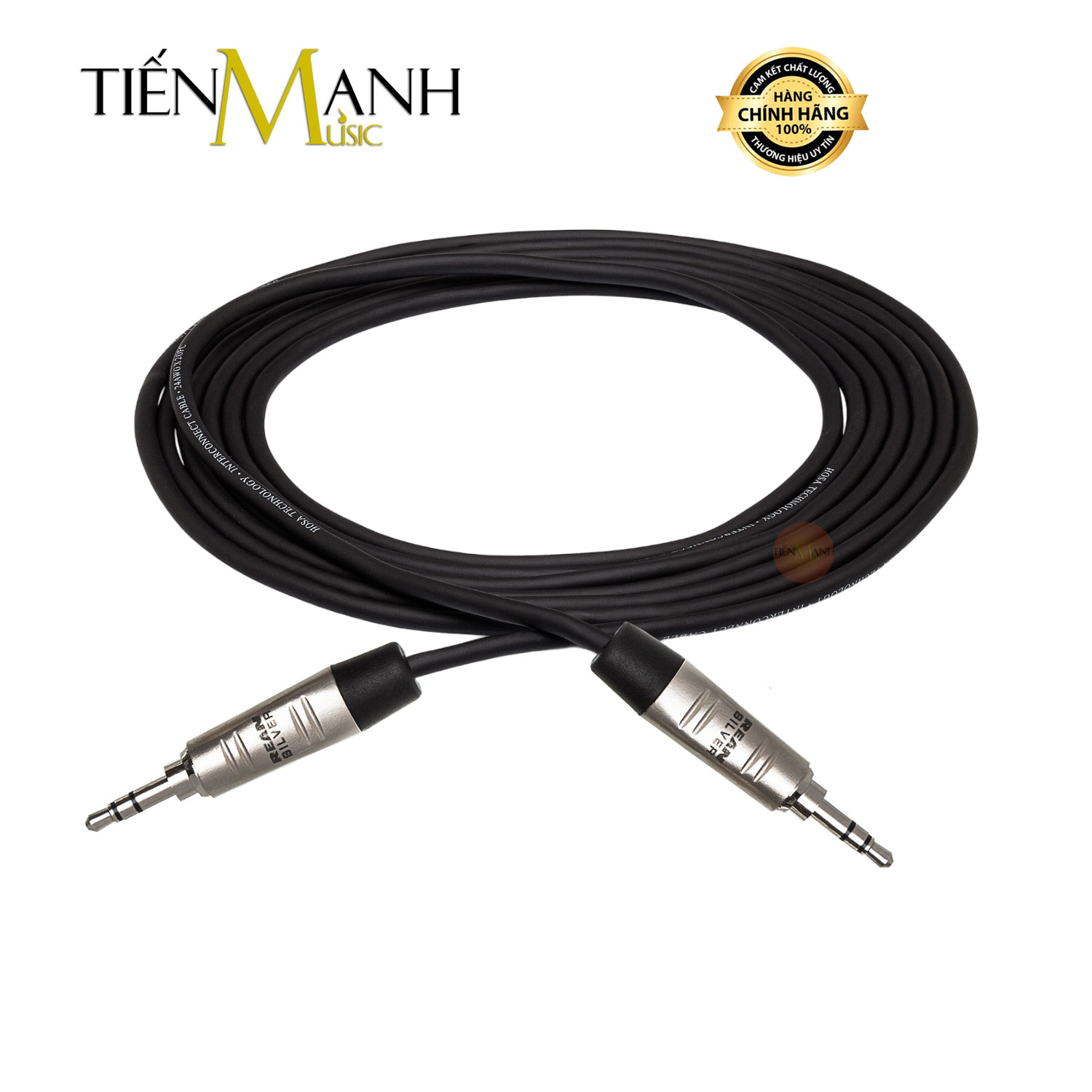 Dây Cáp Tín Hiệu Hosa 2 Đầu 3.5mm REAN Pro Stereo TRS Dài 3m HMM-010 Cable Interconnect 3ly HMM010 Hàng Chính Hãng