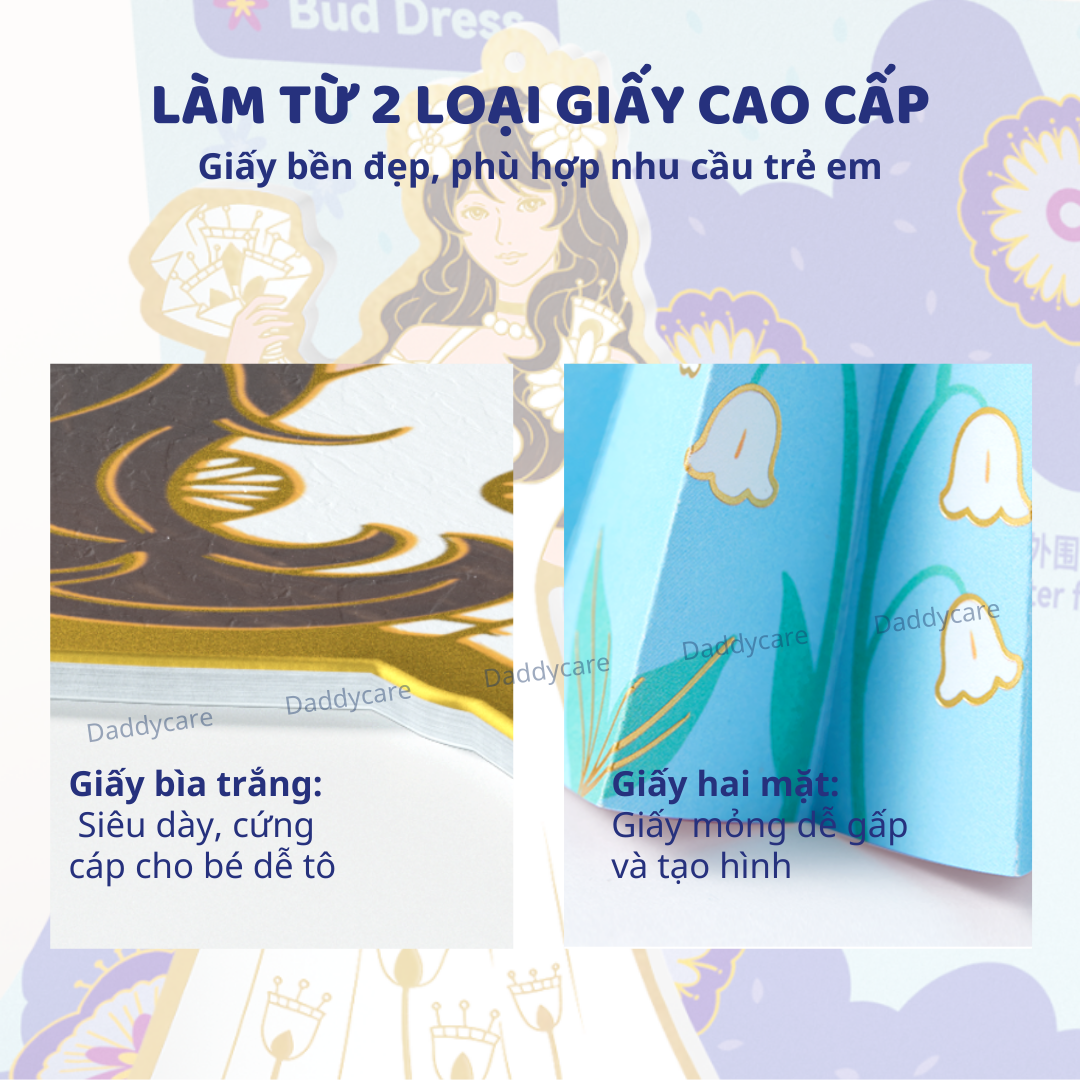Đồ Chơi Cho Bé Gái Thẻ tô màu giấy thủ công Mideer Paper Craft Coloring