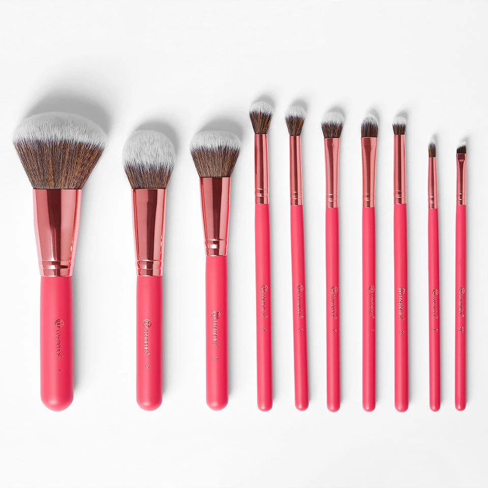 Set Cọ 10 Cây BH Cosmetics Bombshell Beauty Brush Set - KÈM TÚI NHUNG