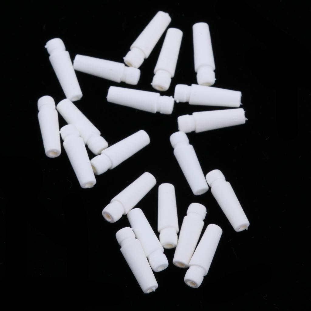 Headphone Tail Tube Buttom Cover for 3.2-3.5mm Earphone Shell  White