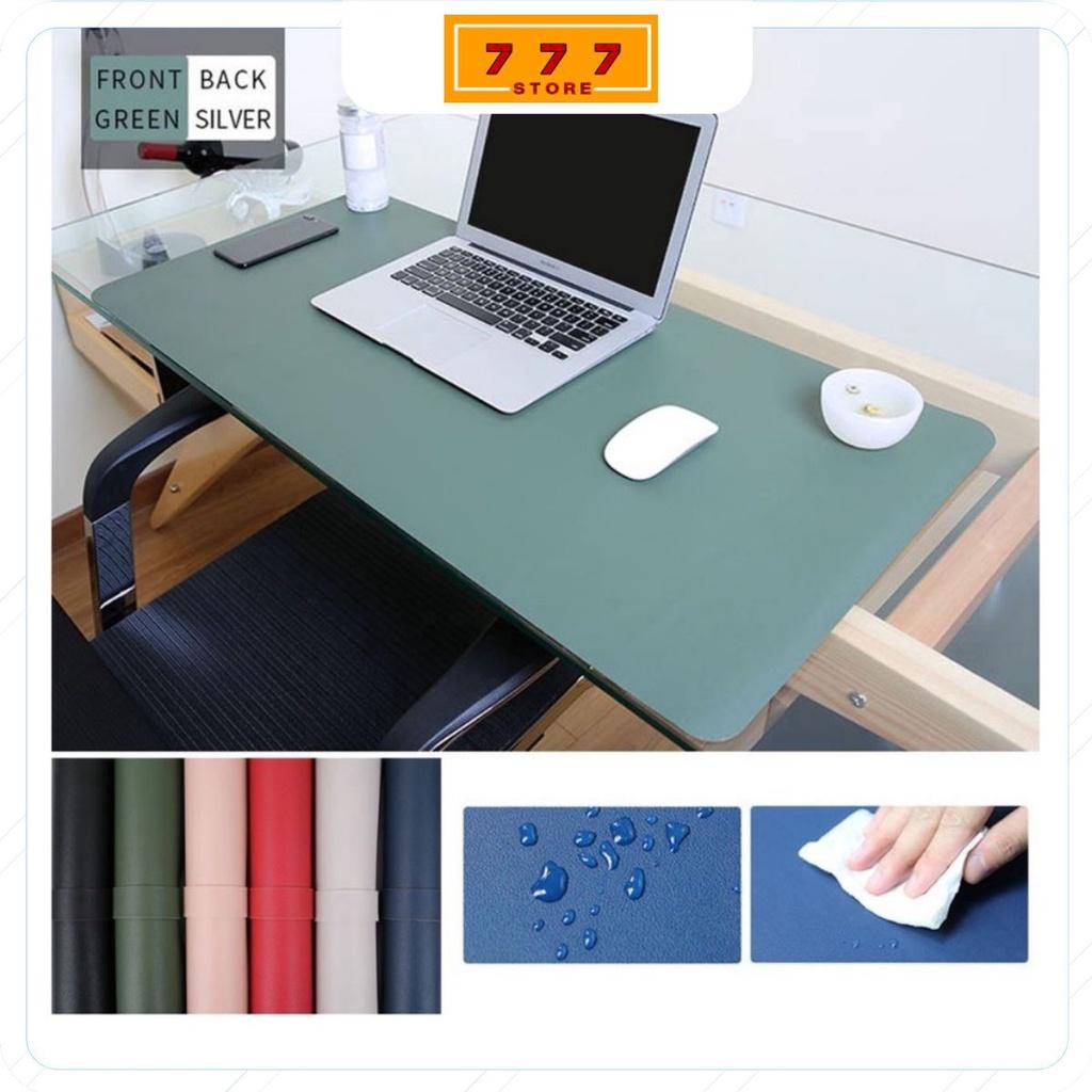 Thảm Da PU Trải Bàn Làm Việc DeskPad Size Lớn Kiêm Bàn Di Chuột Máy Tính Mouse Pad Cỡ Lớn Chống Nước