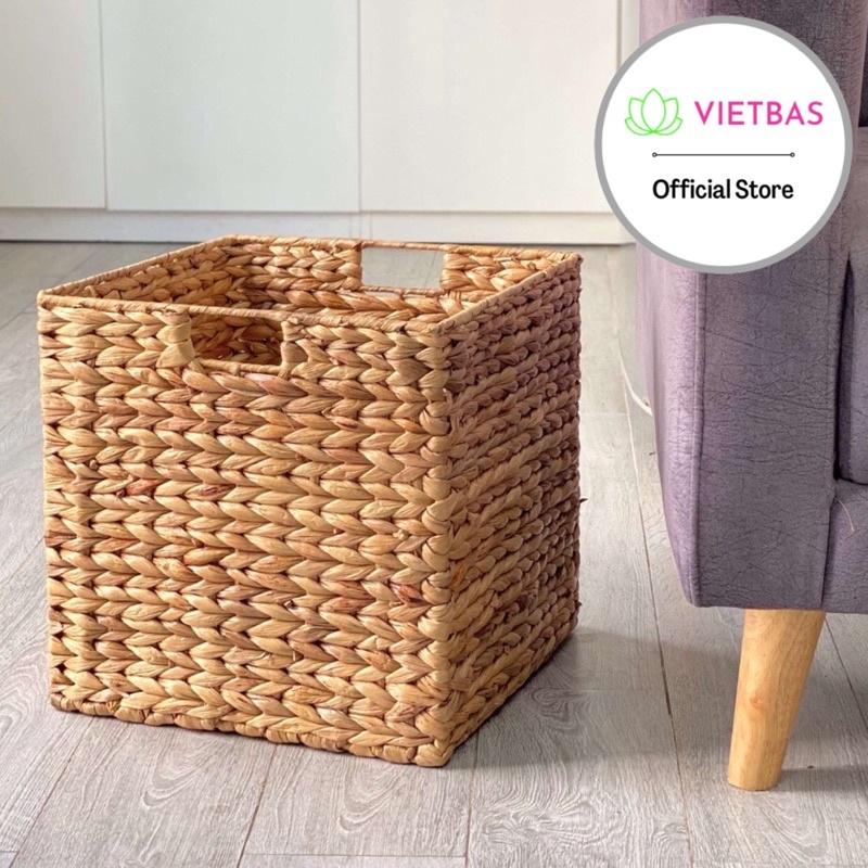 Giỏ đựng đồ decor VIETBAS vuông LBK_034