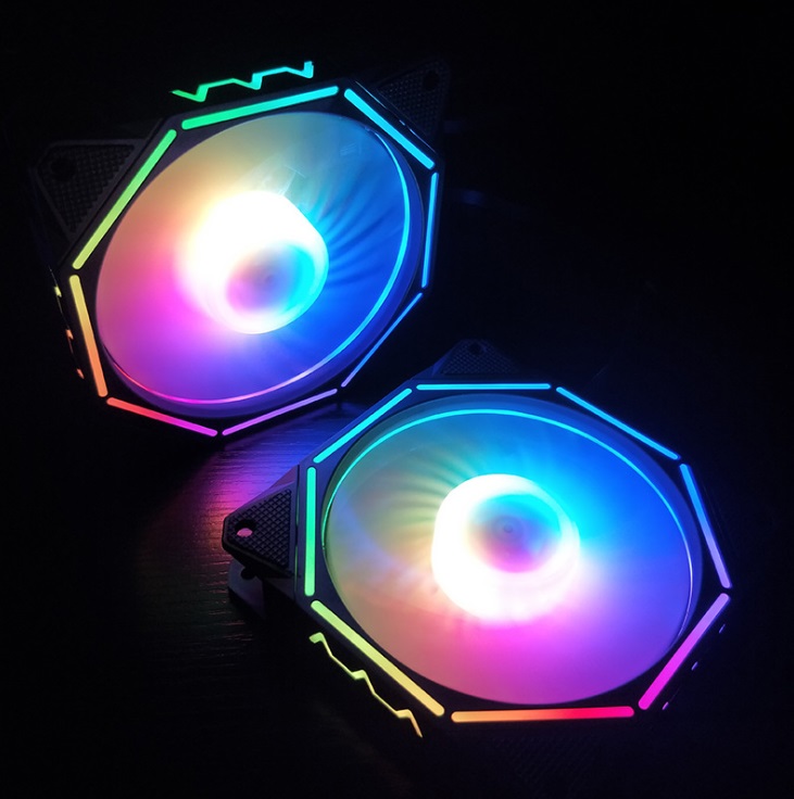 Combo 1 Quạt + Hub khiển Coolmoon RGB V10 - Hàng nhập khẩu