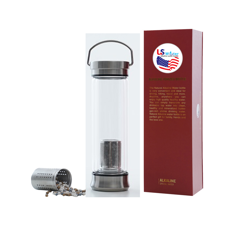 BÌNH NƯỚC KIỀM THỦY TINH 400ML