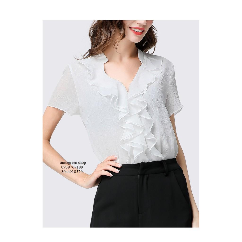 Nh910520-ÁO KIỂU NỮ BÈO TAY NGẮN