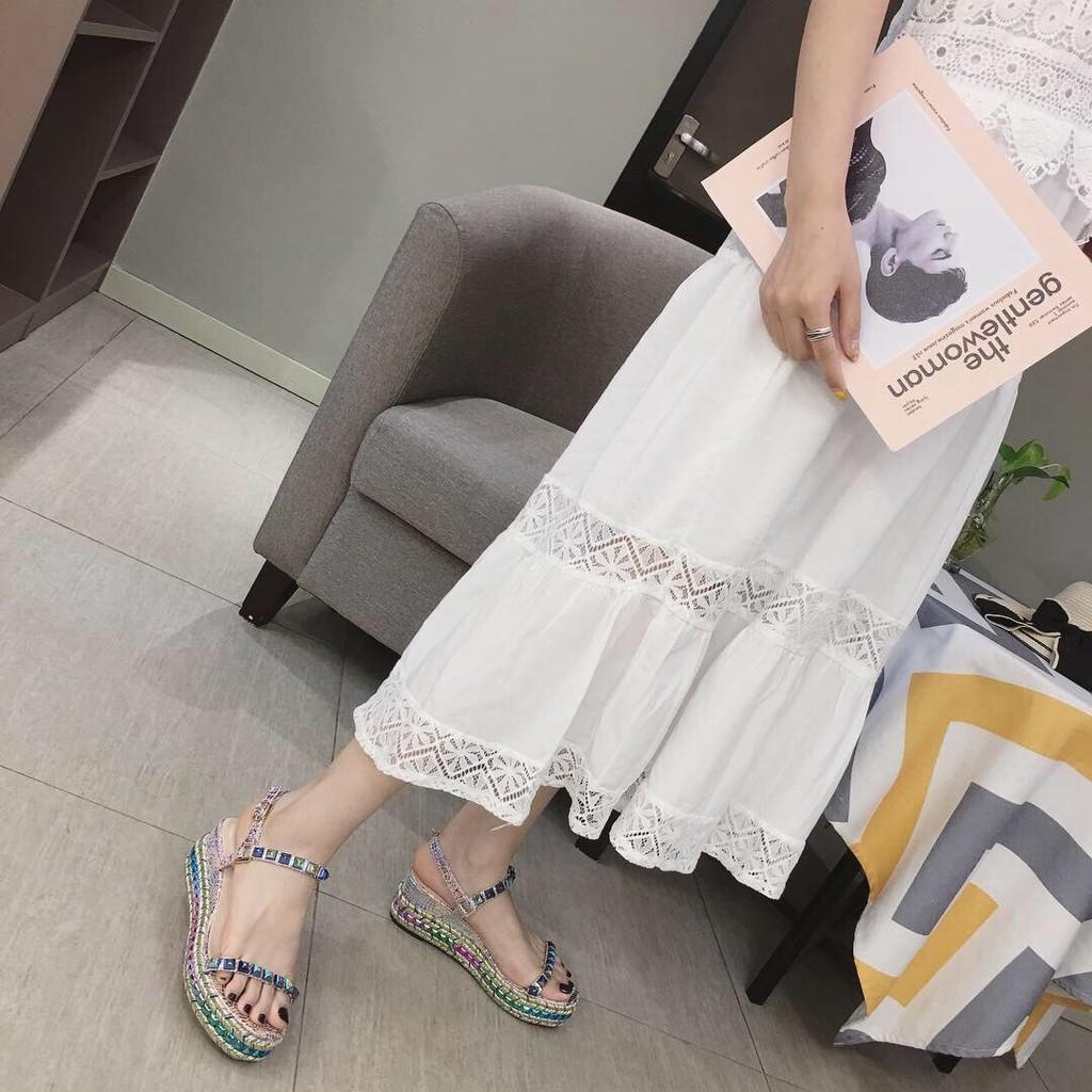 Giày sandal xuồng 7 màu quảng châu cao cấp