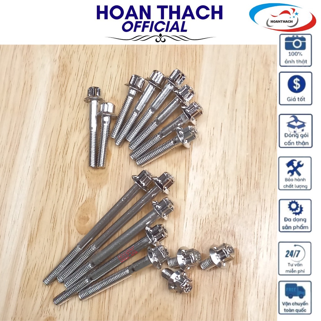 Bộ Ốc Lốc Inox Đầu Salaya cho xe máy Dream ( Bộ 16 Con )  HOANTHACH SP010809